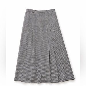 Vintage houndstooth wool skirt